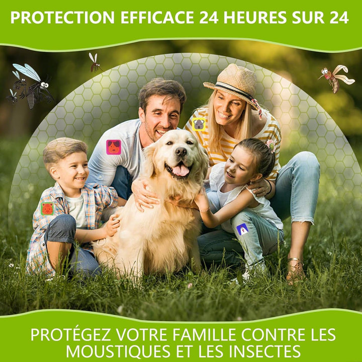 Mosquito Repellent for Children and Adults, Natural Plant Repellent Patches, Multi-Color, 24 Hours Protection, Skin Safety, Waterproof Mosquito Repellent Patches (1 Count (Pack of 168))