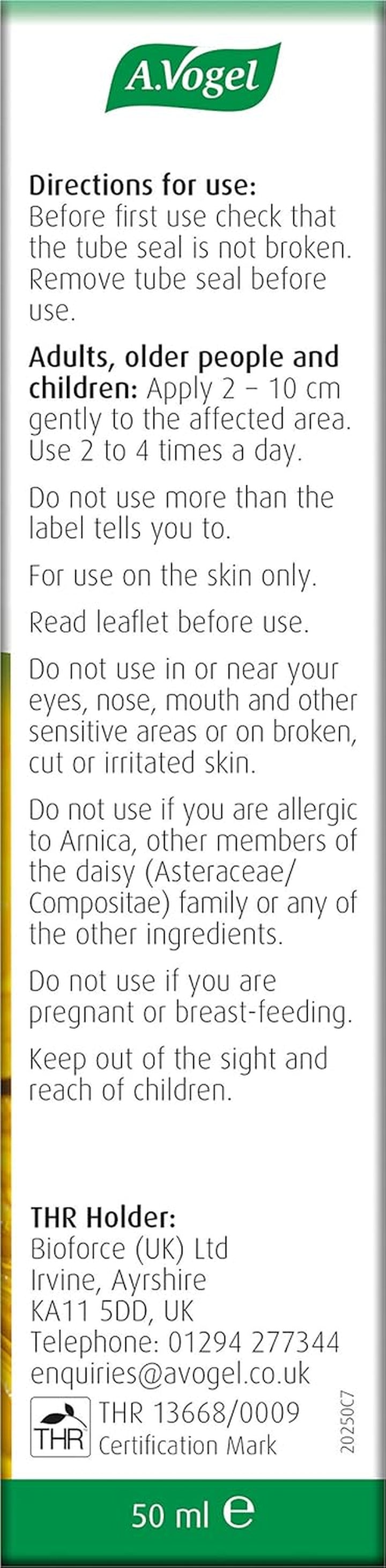 Atrogel Arnica Gel - Soothing Relief for Muscle Pain, Bruising, Joint Pain, Sports Injuries, Stiffness & Swelling - Natural Plant-Based Arnica Montana Extract Gel | 50Ml