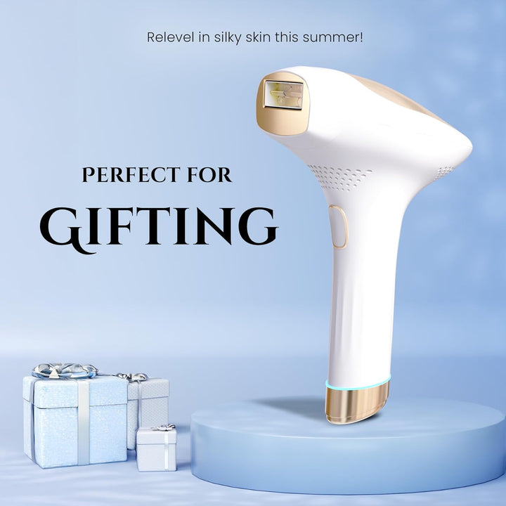 IPL Hair Removal Device for Women and Men – Nearly Painless Laser Hair Remover with 5°C Ice Cooling, Auto & Manual Modes – At-Home Hair Reduction for Face, Legs, Bikini & More"