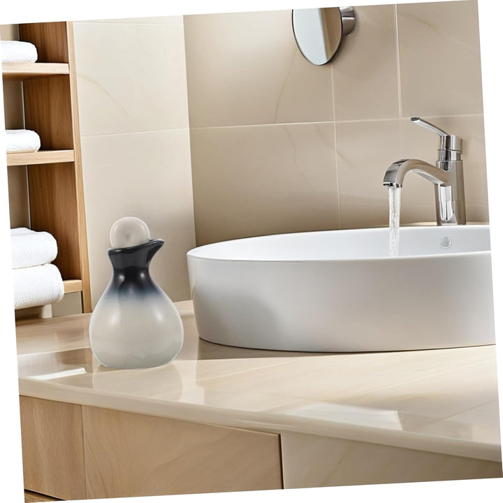 Ceramic Essential Oil Bottles with Caps Airtight Aromatherapy Dispensers for Massage Oil Precision Pouring Small for Beauty Salon Longterm Preservation and Decorative Spa