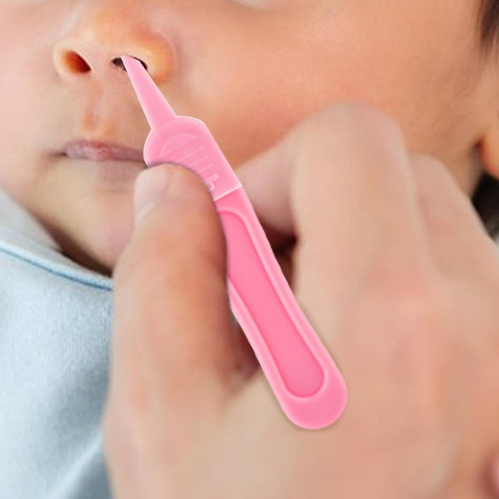 Nose Cleaning Tweezers, Nose Cleaning Tweezer with Round-Head, Safe Kid Booger Picker with Clear, Earwax and Snot Removal