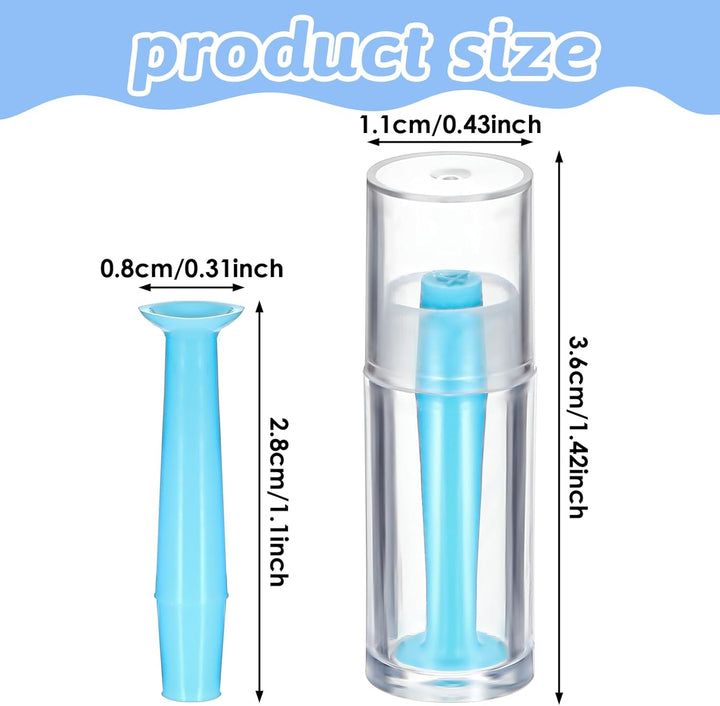 10 Pcs Soft Contact Lens Inserter,Blue Contact Lens Remover Tool Silicone Soft Eye Contacts Plunger for RGP and Scleral Lenses