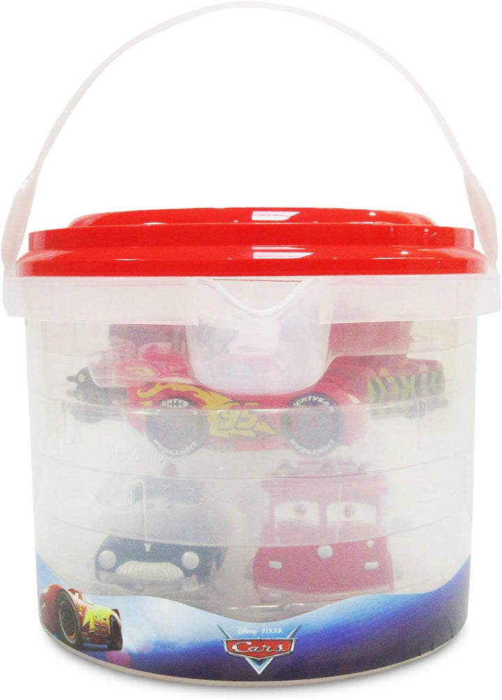 Store Official  Pixar Cars Bath Toy Set, 5 Pc., Baby Playset Includes Lightning Mcqueen, Mater, Red, Sheriff and Sarge Figures - Bath or Paddling Pool Toy, Suitable for 6 Months+