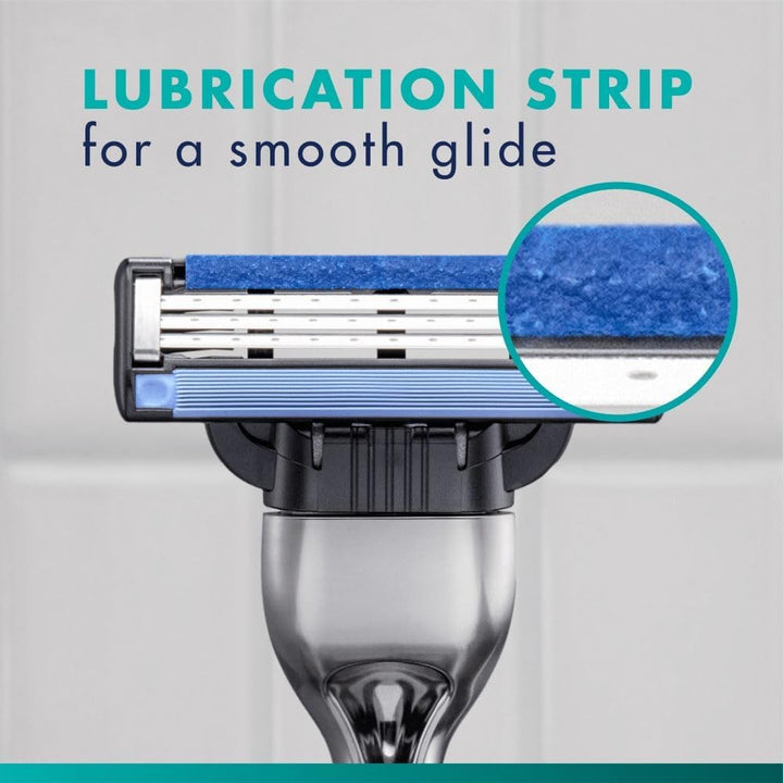 Mach3 Men'S Razor + 12 Razor Blade Refills, 3 Blades for a Smooth Shave, Fits All Mach3 Handles