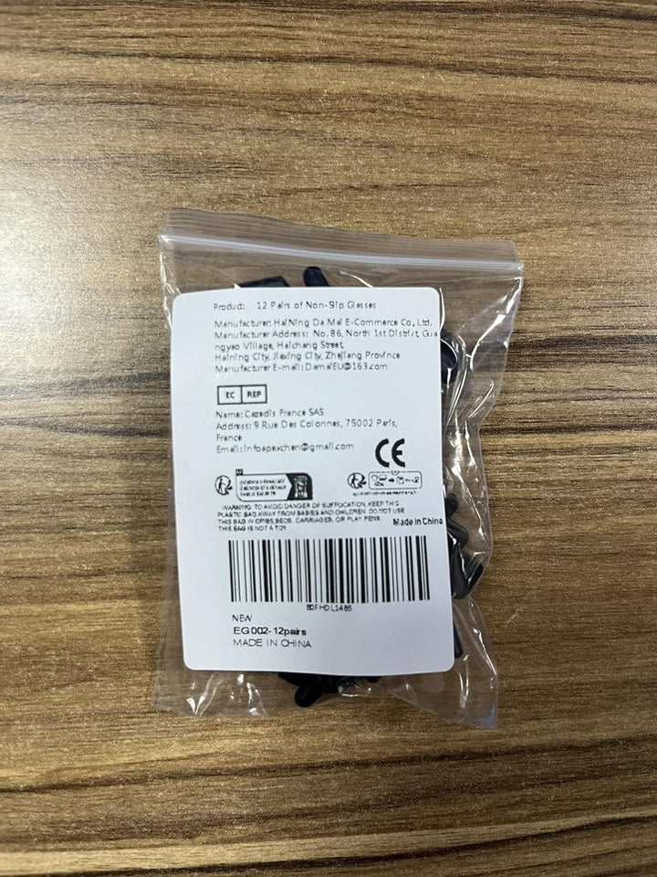 12 Pairs anti Slip Glasses Grips, Universal Ear Hooks, Glasses Grips behind Ears, Eyeglasses Temple Cover Ear, Silicone Slip Stop, Sport Glasses Holder, for Sunglasses, Reading Glasses