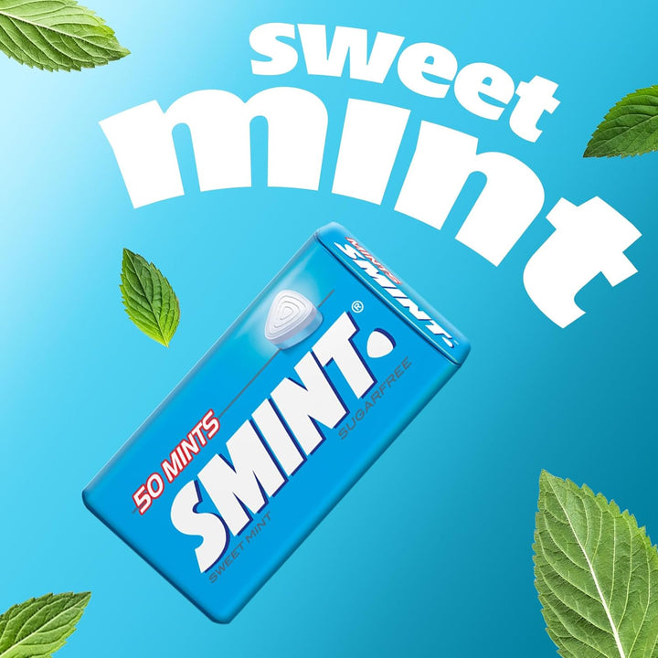 Sugar Free Sweet Mints, Suitable for Vegetarians - 12 X 50 XXL Tins