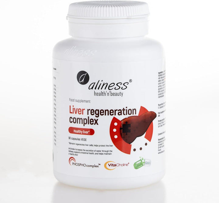 Liver Regeneration Complex 90 Vegan Capsules, Liver Support Supplement UK