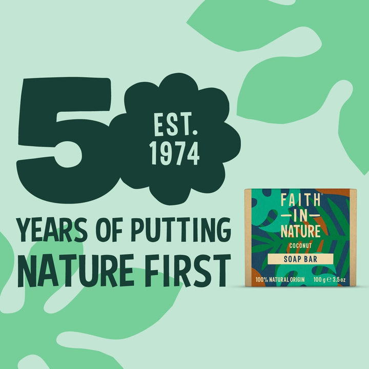 Natural Coconut Hand Soap Bar, Hydrating, Vegan & Cruelty Free, No SLS or Parabens, 100G