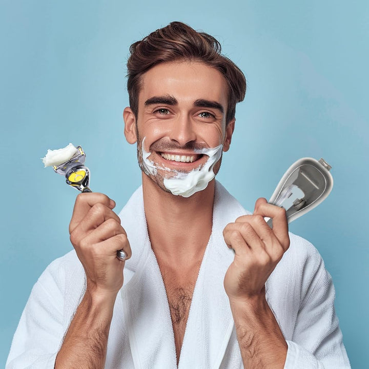 Manual Razor Travel Case Portable Plastic Manual Razor Trimmer Protector Gray