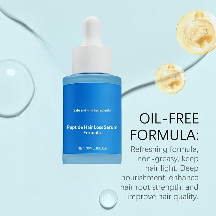 Peptonix Hair Serum Hair Growth,Peptonix Copper Peptide Ser/Um Hair,Hair Serum for Men,Hair Oil for Dry Damaged Hair,Reduces Hair Loss,Promotes H/Air Regrowth,Get Stronger H/Air