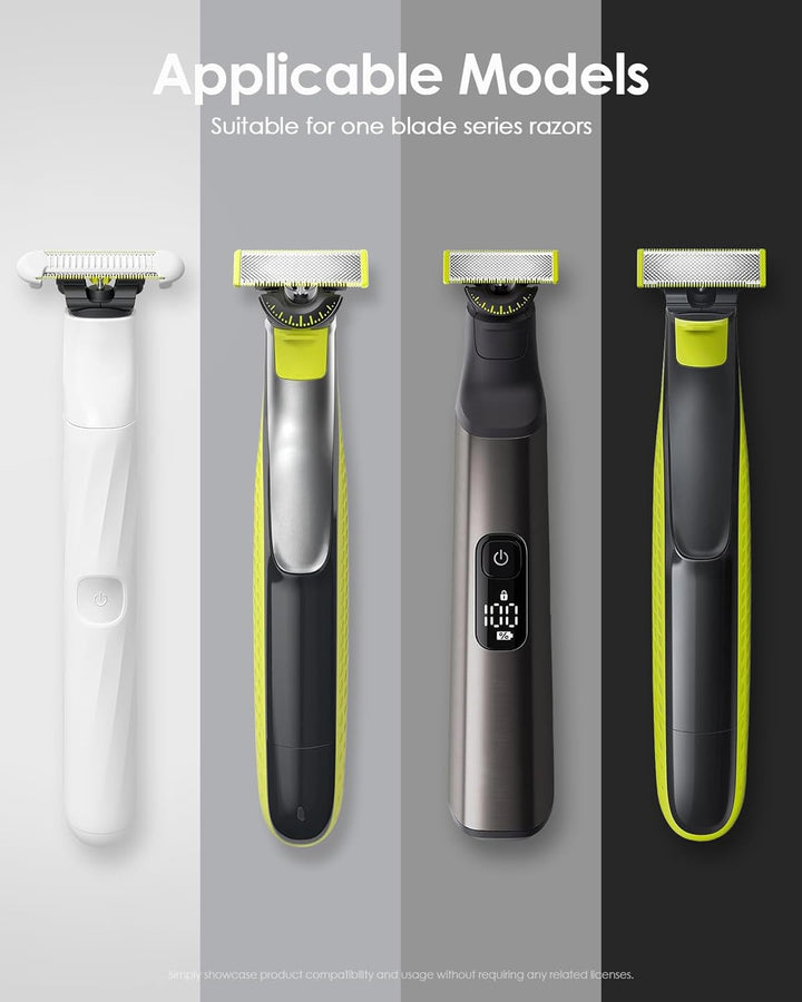 Hard EVA Travel Case for Oneblade & Braun Series 7/9, Waterproof Electric Shaver Men Storage Box with Attachment Organizer, Protective Case for Razor