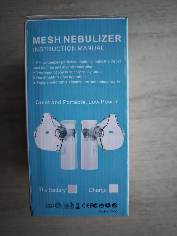 Nebuliser Machine for Adults, Rechargeable Portable Nebuliser for Adults & Kids, Silent Nebuliser for Kids with 2 Masks and Mouthpiece, Handled Nebulizer for Home (Green)