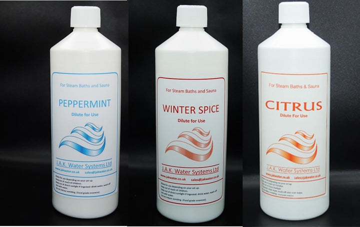 Spa Fragrance Kit, Sauna and Steam Room Milk, Essential Oils, 3 X 1 Litre Multipack (Lavender and Lemon, Eucalyptus, Eucamint)