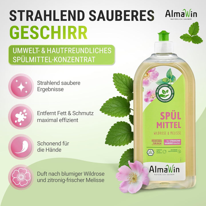 Dishwasher Detergent Wild Rose Balm 1 Litre