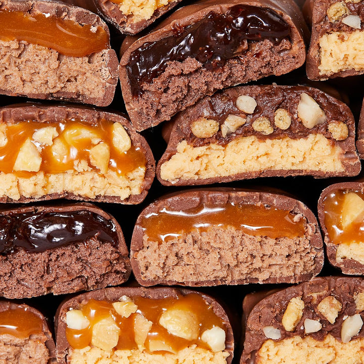 NICKS Protein Bar Mix Box, Keto Snack Bars 4G Net Carbs, 15G Protein, 5G Collagen No Added Sugar Gluten Free Low Carb Snacks (9X50G)