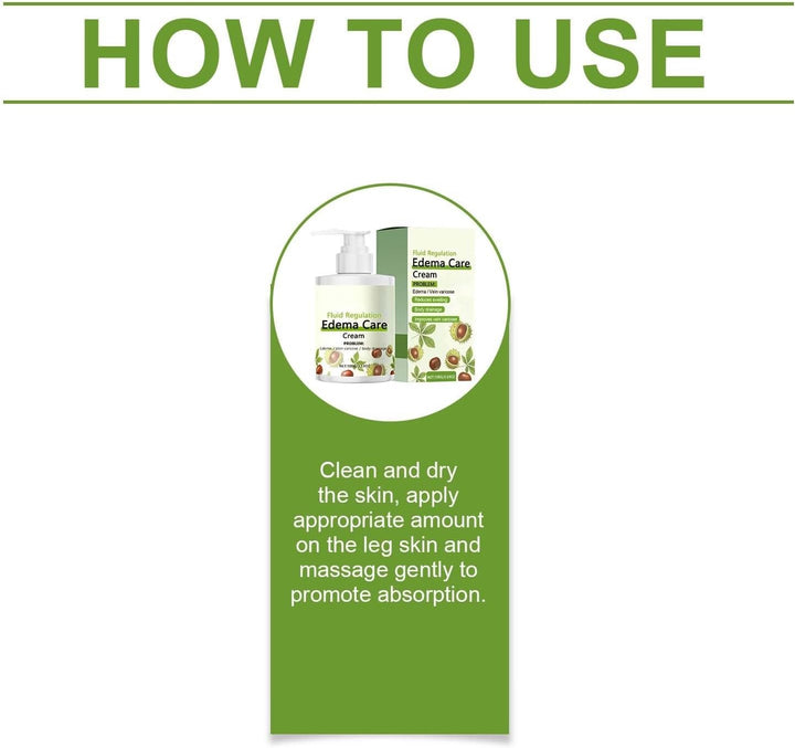 Horse Chestnut Edema Care Cream | Clinically Supported | Reduce Swelling & Improve Varicose Veins | 100G Daily Leg Care