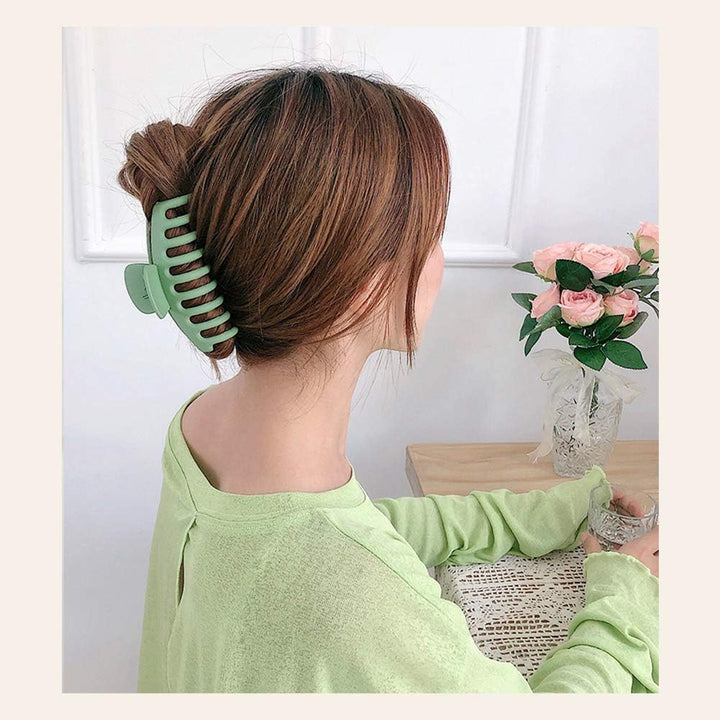 6 PCS Hair Claw Clips Big Claw Clips, Non Slip Hair Clip Strong Hold Jaw Clips for Women and Girls Straight, Curly & Wavy Hair (3.6 Inch)