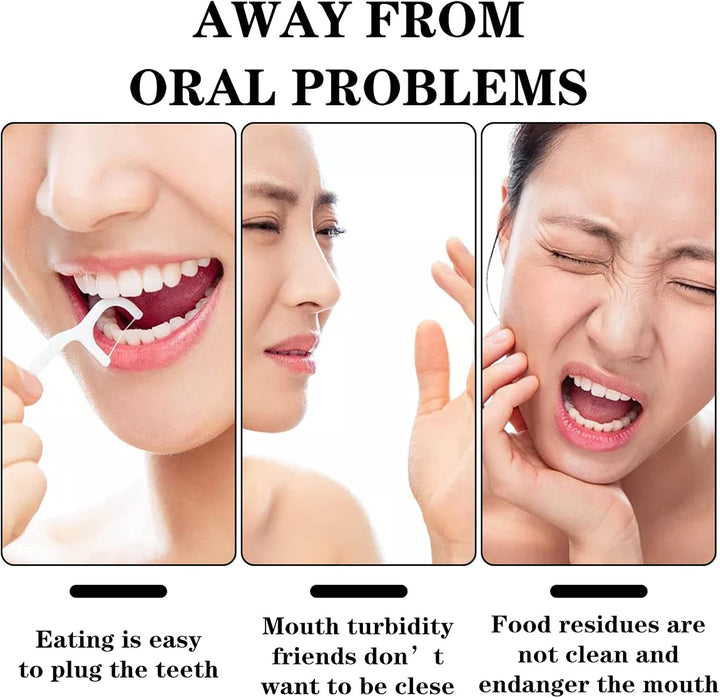 200 Pcs Dental Floss Stick, Disposable Toothpicks Teeth Stick Floss Picks Tooth Picks Sticks Interdental Cleaning Tool for Travel Home Office Restaurant