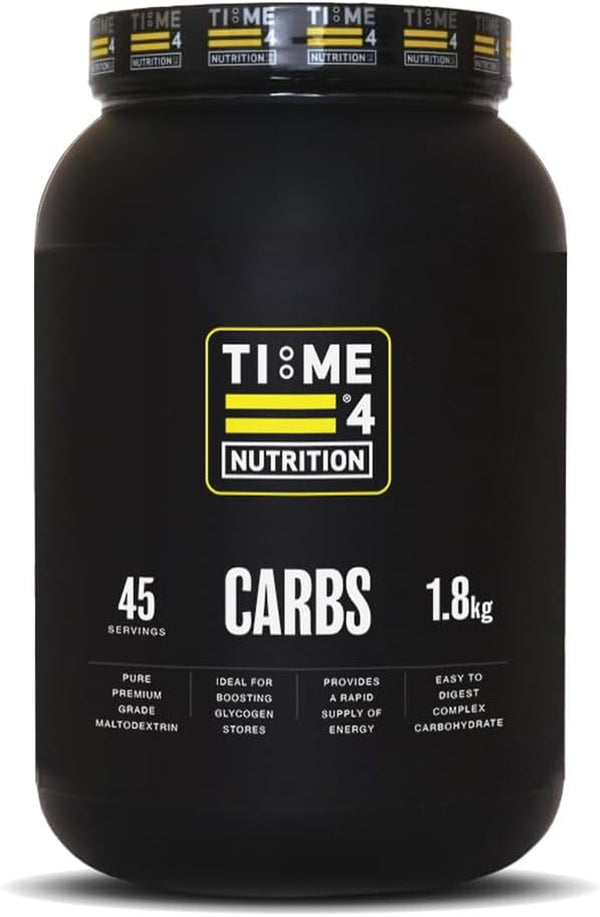 Time 4 Carbs 1.8Kg Carb Powder – 100% Pure Unflavoured Premium Grade Maltodextrin Powder – High Calorie Weight Gain Powder – Vegan Carbohydrate Powder – Carbohydrate Supplement