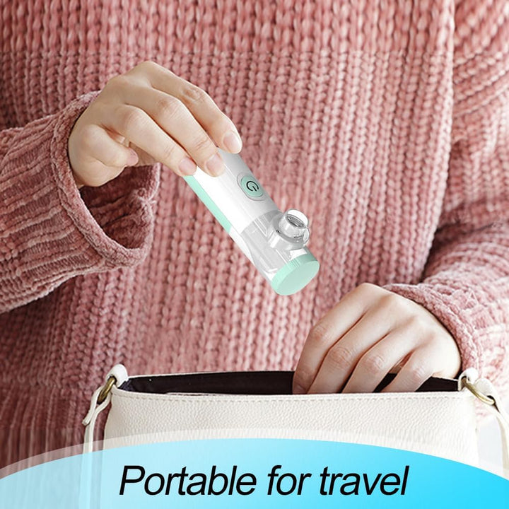 Nebuliser Machine for Adults, Rechargeable Portable Nebuliser for Adults & Kids, Silent Nebuliser for Kids with 2 Masks and Mouthpiece, Handled Nebulizer for Home (Green)