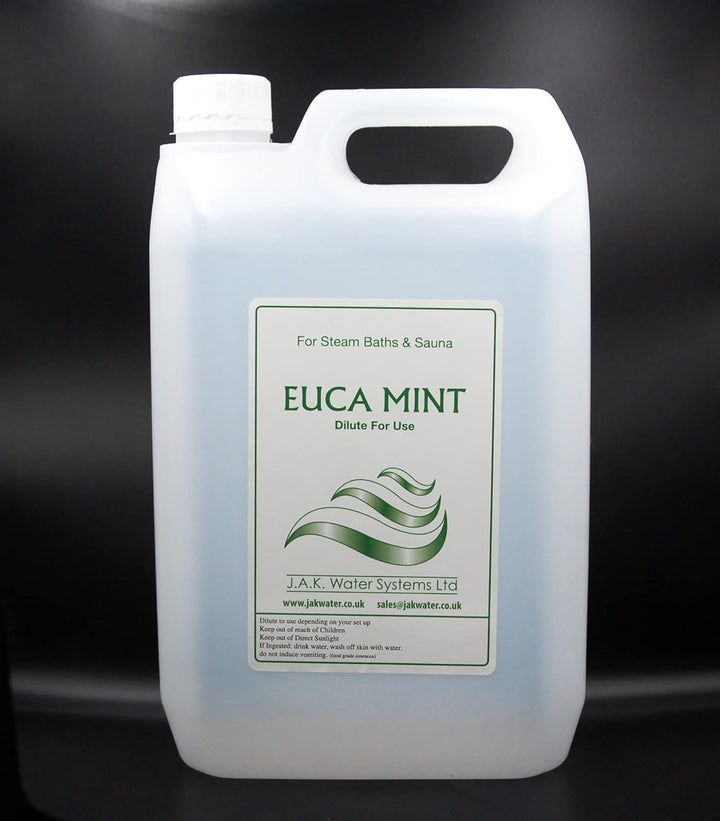 Sauna and Steam Room Fragrance, 5 Litres Concentrated Formula 20 to 1 Dilution Ratio (Eucalyptus)