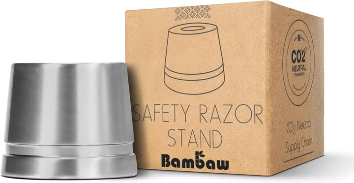 Safety Razor Stand, Does Not Fit All Safety Razors, Double Edge Razor Holder, Shaving Stand, Black