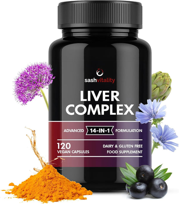 Liver Care & Detox Capsules High Strength | Milk Thistle, Artichoke, Dandelion & Choline | Essential Natural Ingredients for Healthy Liver Function | 120 Vegan Capsules
