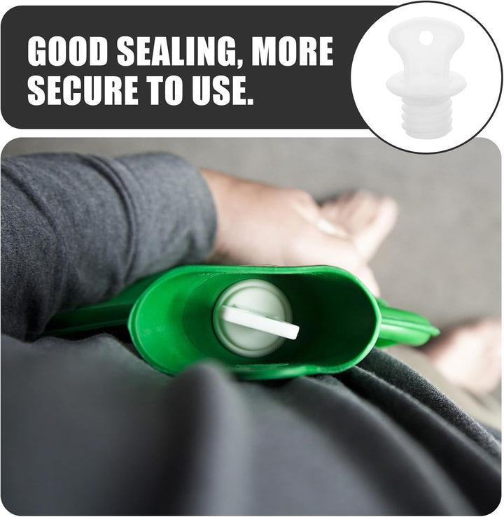 Hot Water Bottle Plug 2Pcs Hot Water Bottle Stopper Rubber Small White Cover Lids