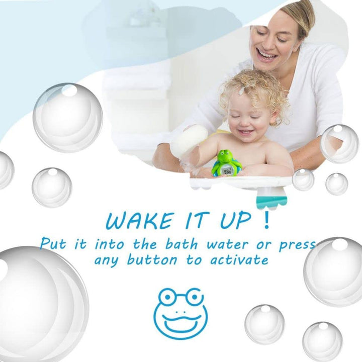 Frog Baby Bath Thermometer, Toddlers Floating Bath Toy, Bathtub Thermometer, at Fahrenheit and Celsius Degree - Blue