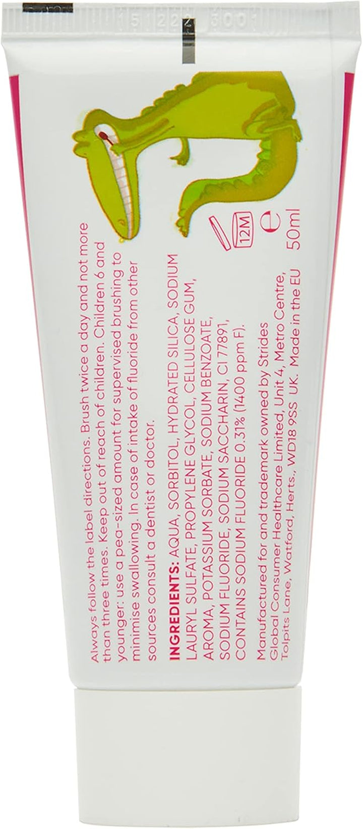 Punch & Judy Kids Toothpaste - Fun Bubblegum Flavour, 3+ Years, Fluoride, Sugar Free, 50Ml (Pack of 1)