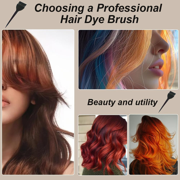 Hair Coloring Brush, 2 Pieces Hair Coloring Brushes, Hair Dye Brush, Dyeing Tools, for DIY Hair Dyeing in Salon and at Home（20Cm X 6Cm)