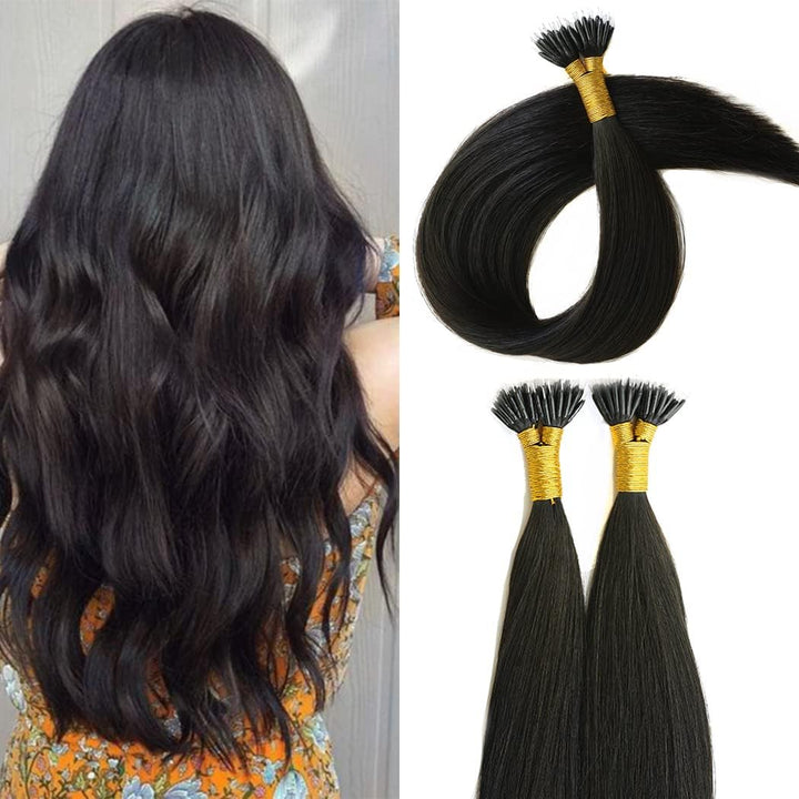 1000 Nano Rings - 3Mm Silicone Lined Hair Extension Beads - Dark Brown