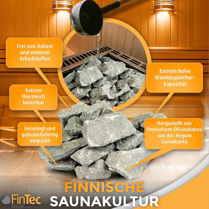 Saunasteine Größe 1 20Kg