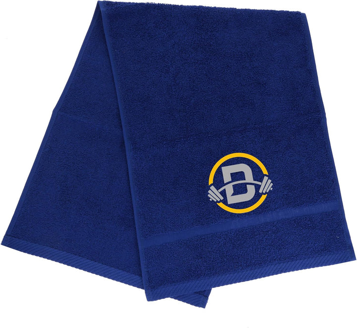 Gym Towel with Monogrammed Embroidery Initial Gift for Men & Women, Training Accessory Gift, Gym Towel Present for Weight Lifting Birthday, Retirement, Christmas - Black, J