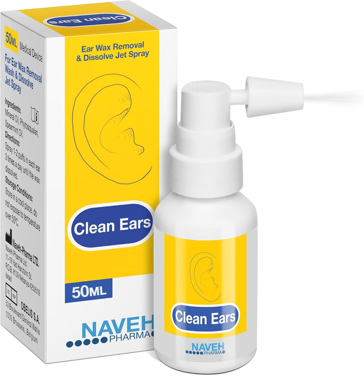 Cleanears | Fast-Acting Ear Wax Removal Spary | Breaks down & Dissolves Earwax in Just 1 Treatment | Clinically Proven to Be 300% More Effective W/Mineral Oil | Gentle & Safe | 15ML