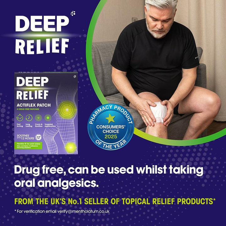 Deep Relief Actiflex Patch (Pack of 4 Patches)