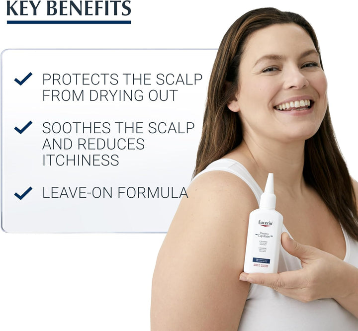 Dermocapillaire Calming Urea Scalp Treatment 100Ml, Intensive after Shower Leave-In Hair Serum, Psoriasis Scalp Treatment for Itchy, Flaky, Dry Scalp, Hydrating and Soothing Scalp Serum