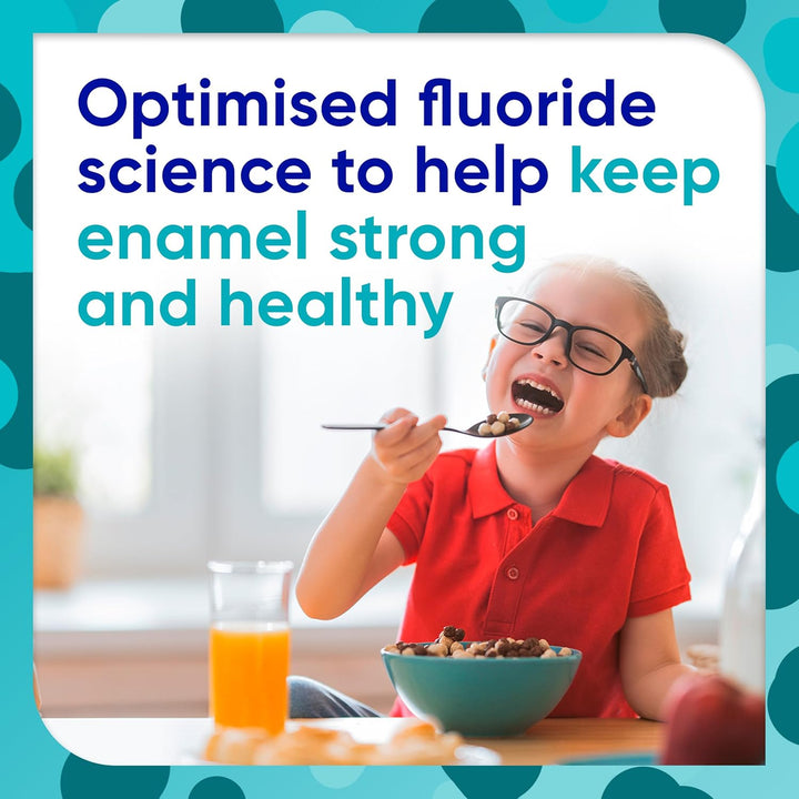 Junior 6-12 Years Toothpaste for Juniors, 2X Stronger Enamel Defence*, Bubble Mint Flavour, 50 Ml *Protection from Sugar Acids Vs Your Mouth’S Natural Defences.