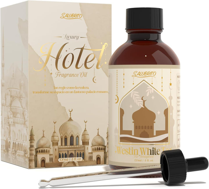 Hotel Lobby Essential Oil, 120Ml, Pure & Natural Luxury Hotel Fragrance Oil, Premium Scented Oil for Diffuser, Home, Candle, Soap Making, Aromatherapy Gift Set for Men & Women