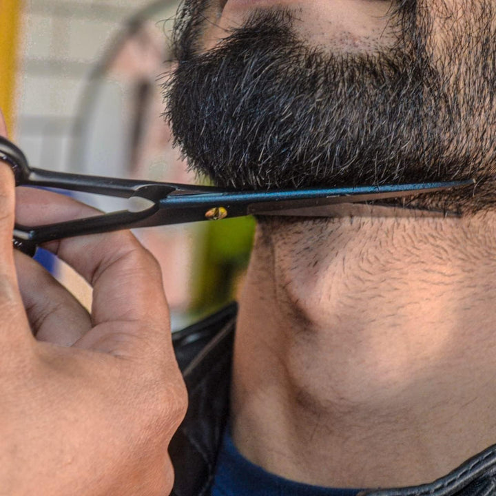 Professional Hairdressing Scissors for Barbers & Hairdressers 6" Stainless Steel Hair Cutting Scissors for Men & Women (Black)