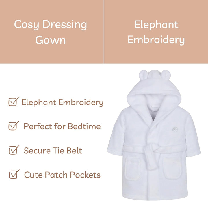 Baby Dressing Gown & Comforter Set - Newborn Baby Gift Set, Robe & Comforter for Baby Boys & Baby Girls, Gender Neutral Baby Gifts for Gender Reveal, Perfect for Baby Hamper
