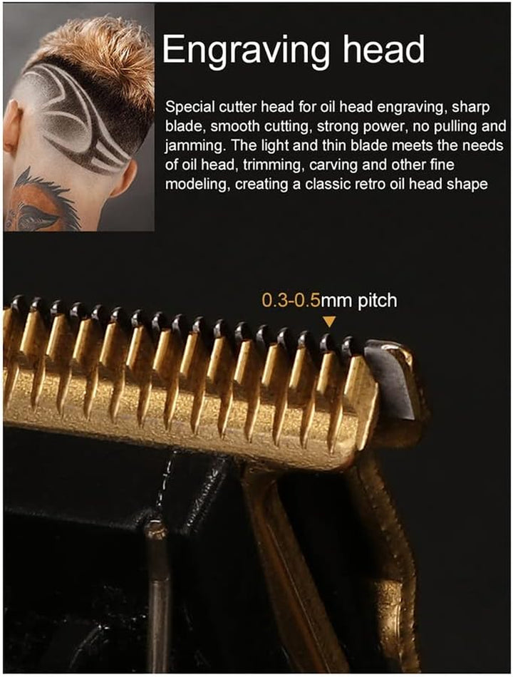 USB Rechargeable Trimmers Professional Hair Finishing Trimmers Electric Trimmers Black