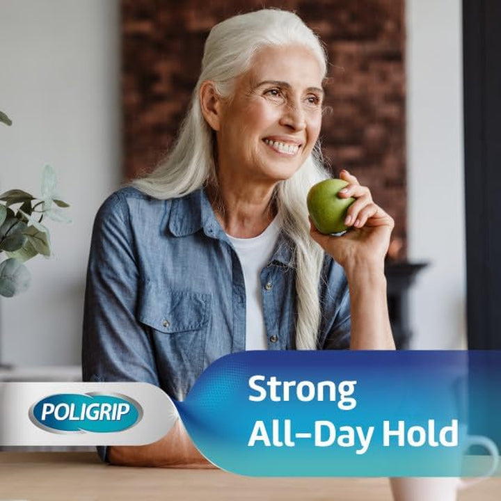 Denture Adhesive Fixative Cream, Adhesive Flavour Free for Strong All-Day Hold of Dentures, 40G