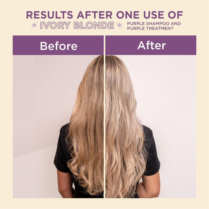 Hair Purple Toning Mask | Eliminates Brassiness | Neutralizes Yellow & Orange Tones | Rubio Marfil Blonde Pearl with Argan Oil Perfect Blonde (Beige) 11.8 Fluid Ounce (350 Ml)