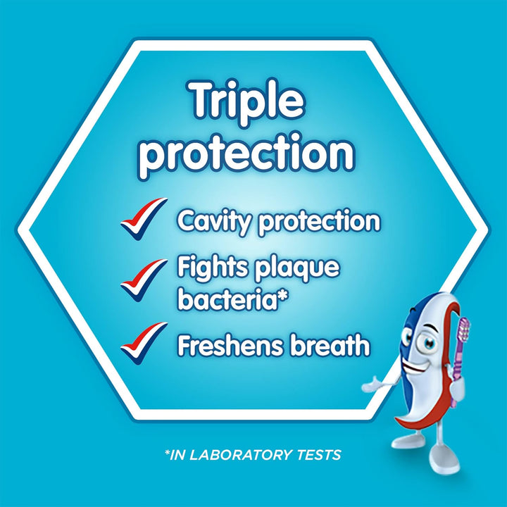 Kids Mouthwash Big Teeth Child Friendly Fresh Mint Flavour 6-8 Years 300 Ml