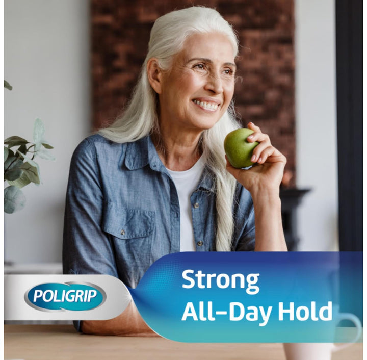 Denture Fixative Adhesive Cream Ultra for Strong All-Day Hold of Dentures, 40G