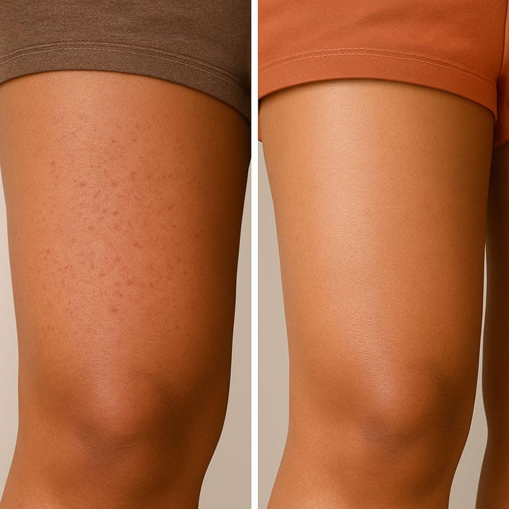 Keratosis Pilaris Spray Treatment for Strawberry Legs, Chicken Skin & Bumpy Arms – with 2% Salicylic Acid, Glycolic Acid, Glycerin & Panthenol
