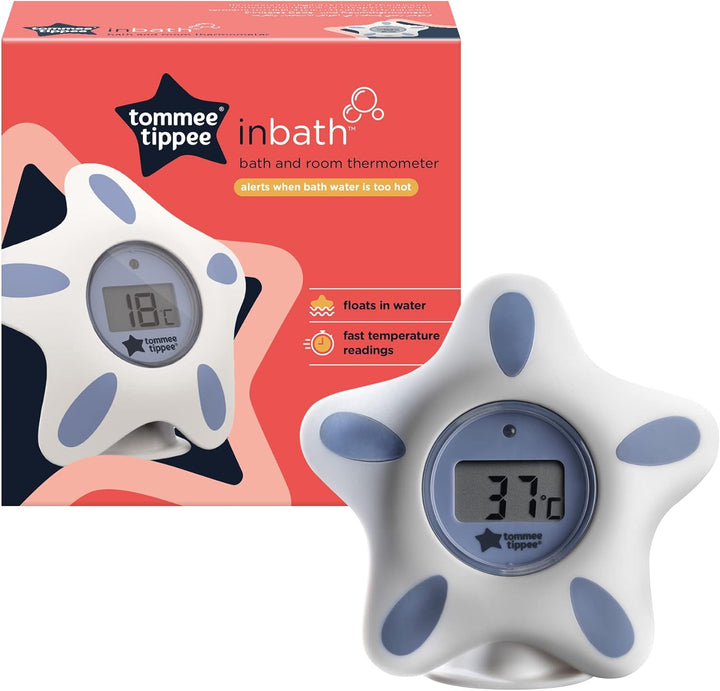 Inbath Digital Thermometer, Suitable for Bathing and Their Nursery, Waterproof and Floats in Water, Easy to Read LCD Display