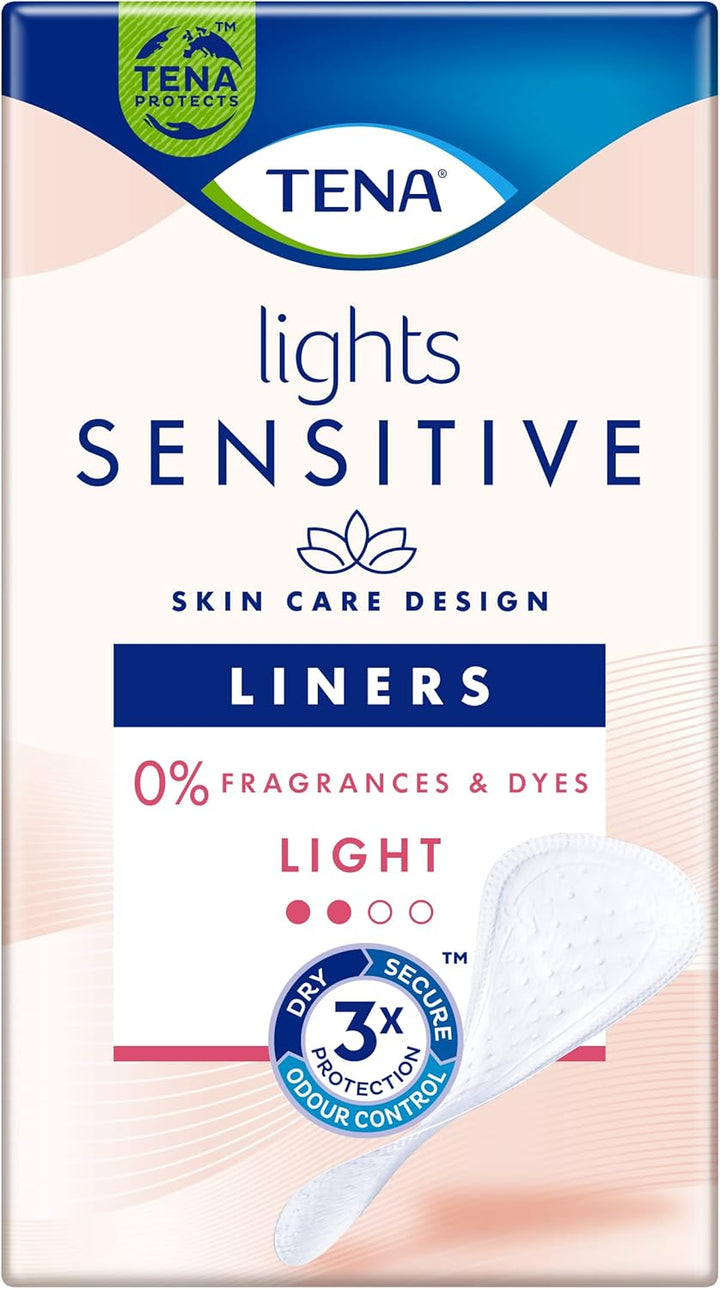 Lights Light Liner, 140 Incontinence Liners ( 28 X 5 Packs) for Women with Sensitive Skin, Breathable and Unscented Liner for Light Bladder Weakness and Incontinence
