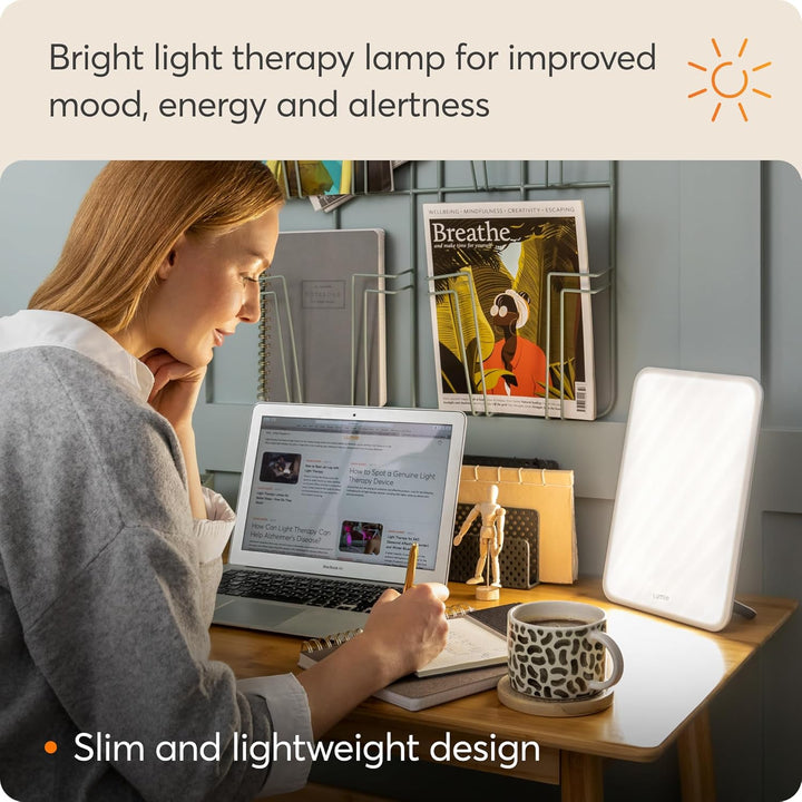 Vitamin L, Slim Light Box for Effective SAD Light Therapy, White